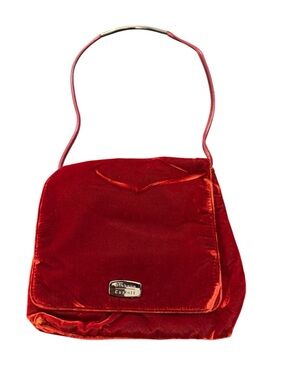 Diahann Carroll Red Velvet Shoulder Bag